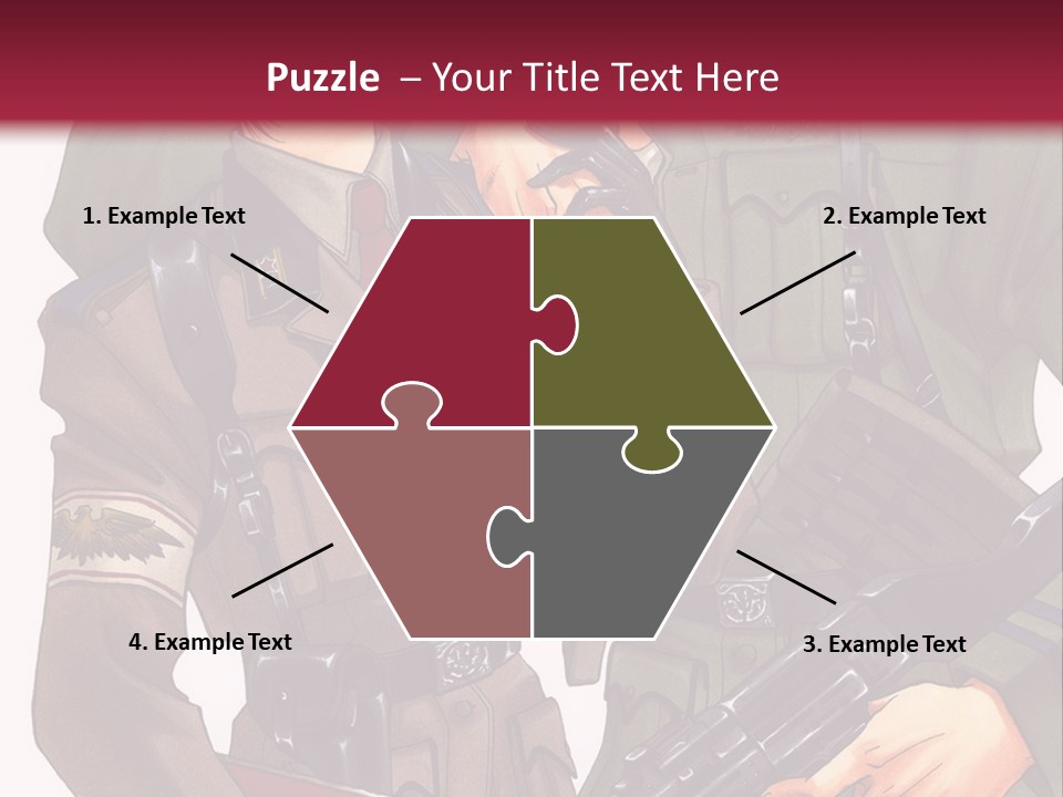 A Couple Of People In Military Uniforms Holding Guns PowerPoint Template