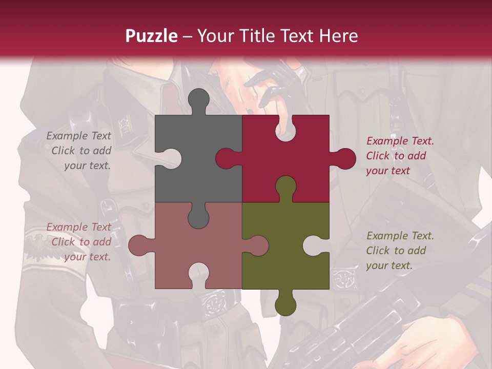 A Couple Of People In Military Uniforms Holding Guns PowerPoint Template