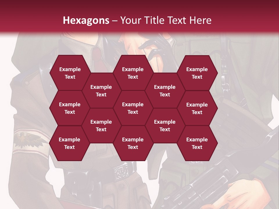 A Couple Of People In Military Uniforms Holding Guns PowerPoint Template