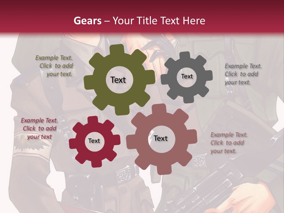 A Couple Of People In Military Uniforms Holding Guns PowerPoint Template