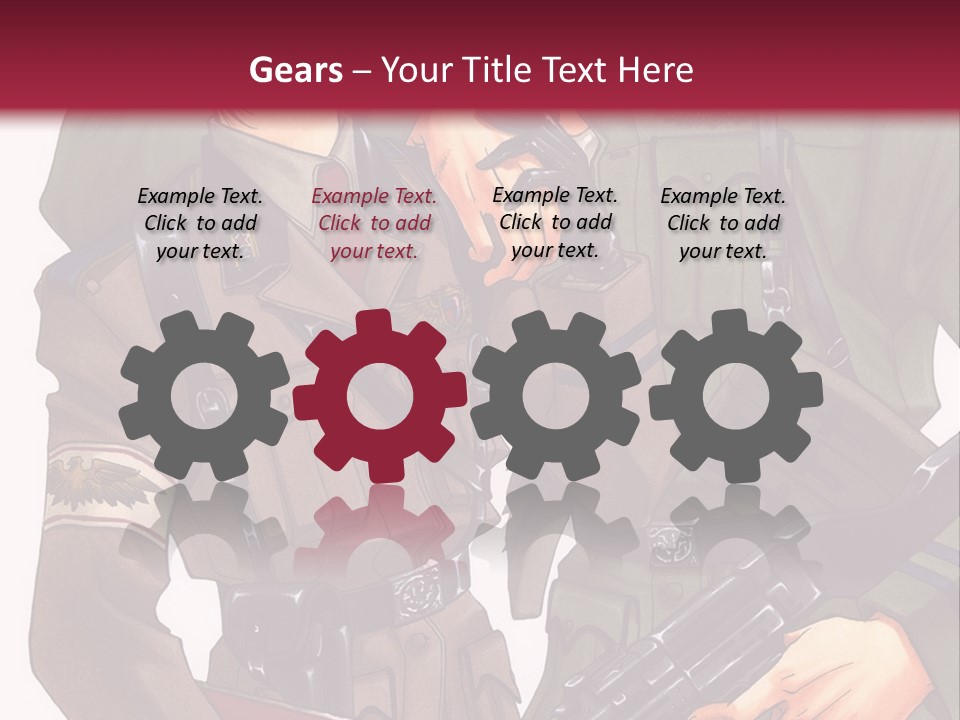 A Couple Of People In Military Uniforms Holding Guns PowerPoint Template