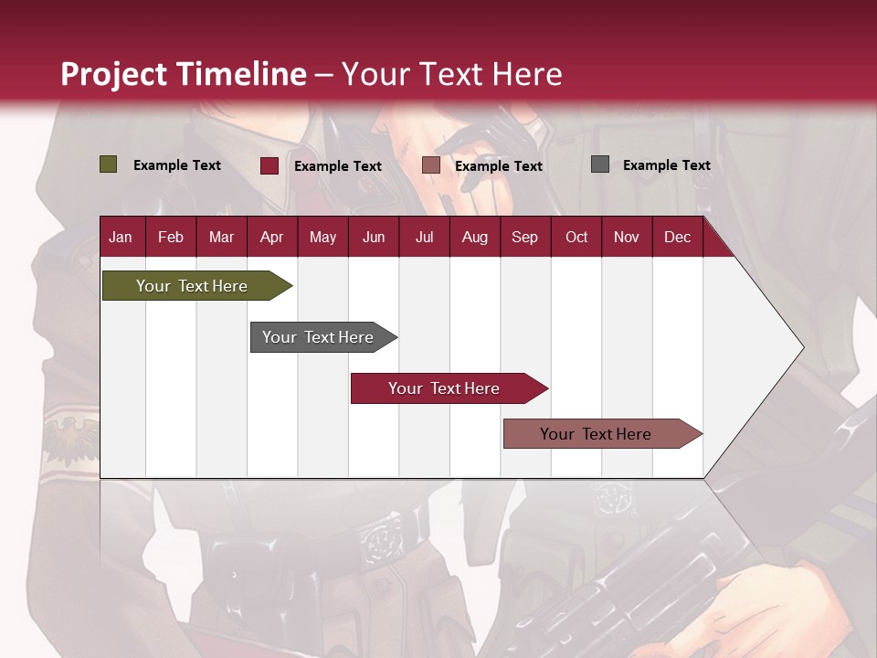 A Couple Of People In Military Uniforms Holding Guns PowerPoint Template