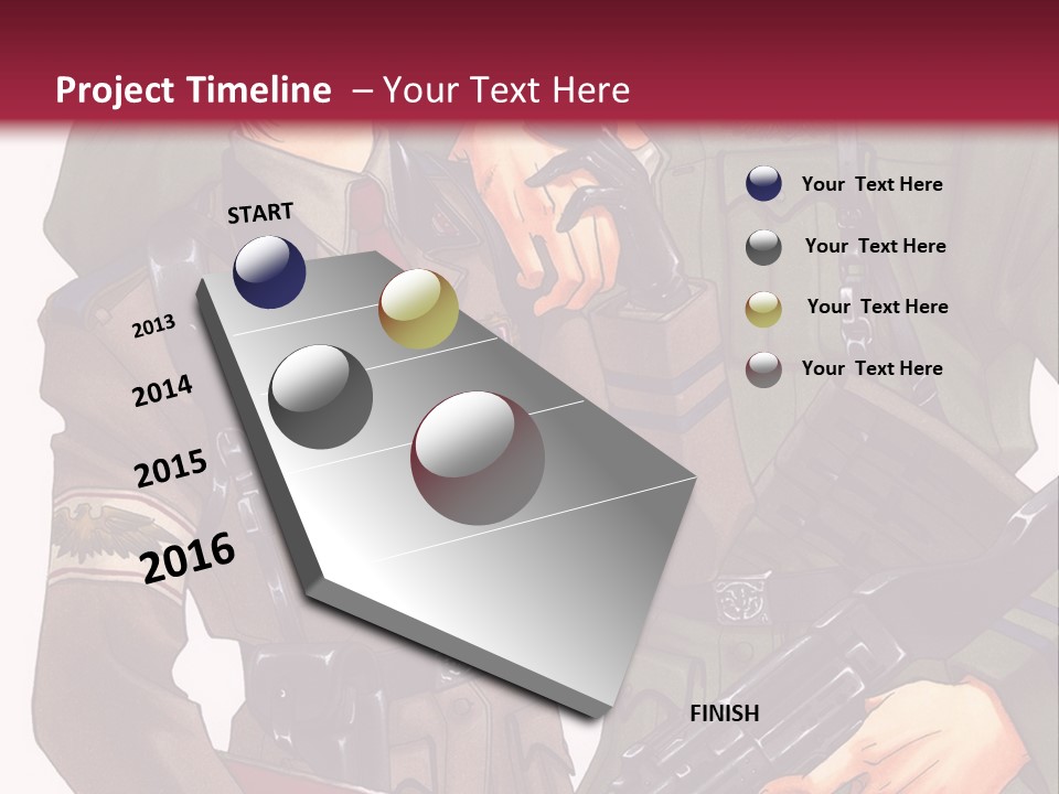 A Couple Of People In Military Uniforms Holding Guns PowerPoint Template