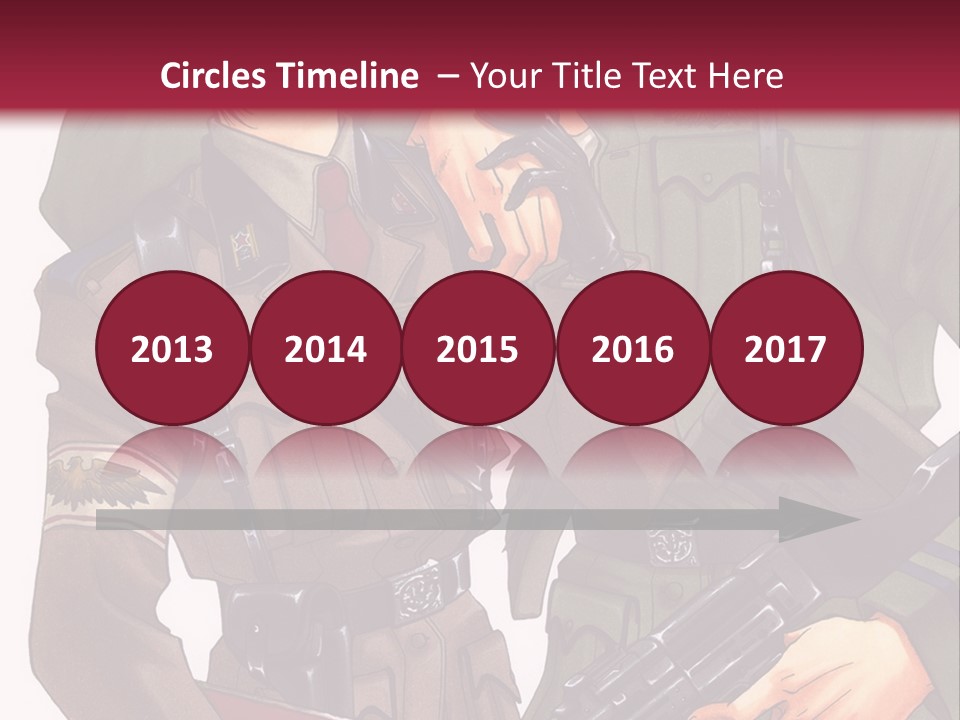 A Couple Of People In Military Uniforms Holding Guns PowerPoint Template