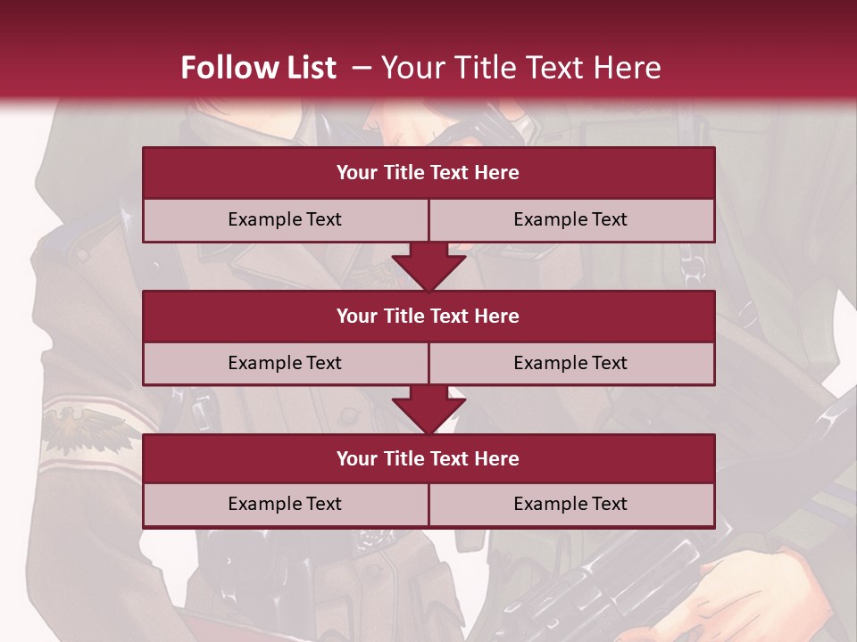 A Couple Of People In Military Uniforms Holding Guns PowerPoint Template