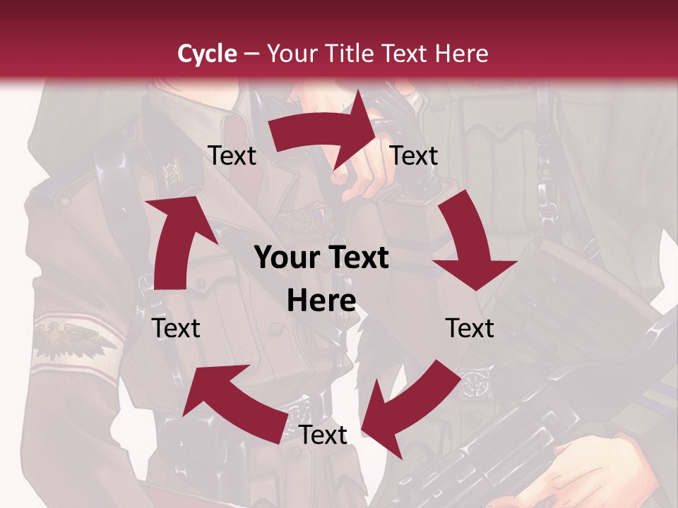 A Couple Of People In Military Uniforms Holding Guns PowerPoint Template