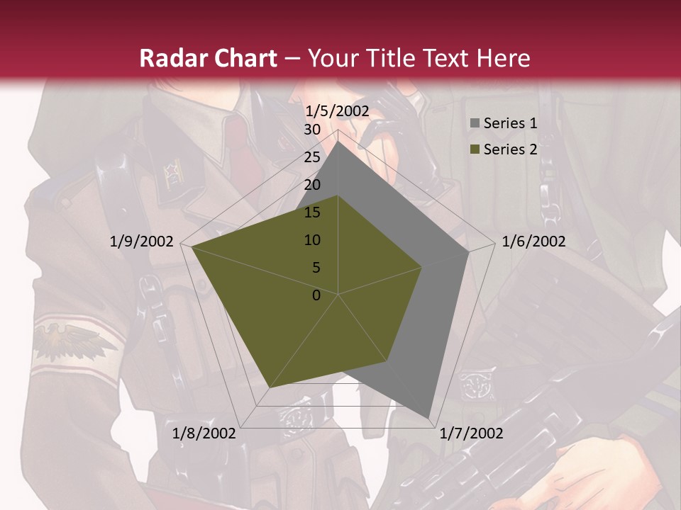 A Couple Of People In Military Uniforms Holding Guns PowerPoint Template