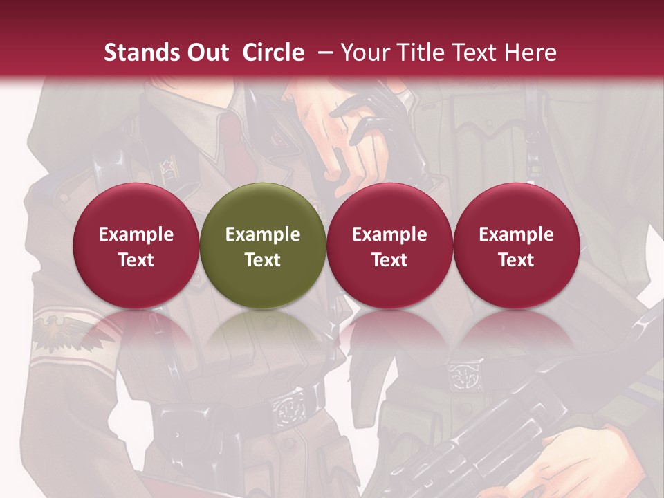 A Couple Of People In Military Uniforms Holding Guns PowerPoint Template