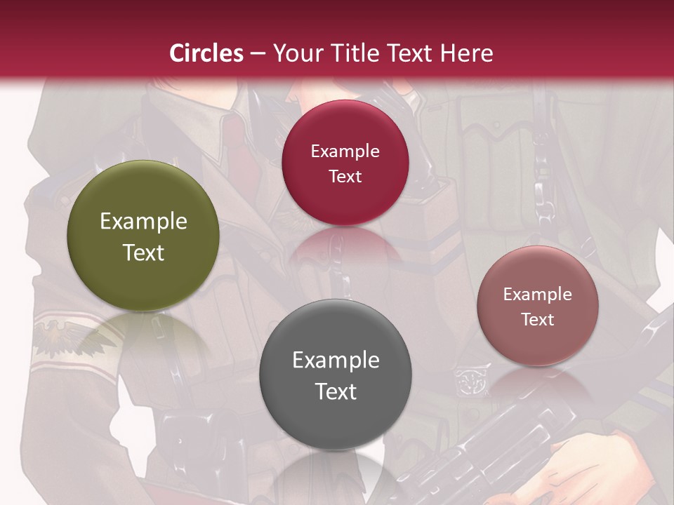 A Couple Of People In Military Uniforms Holding Guns PowerPoint Template