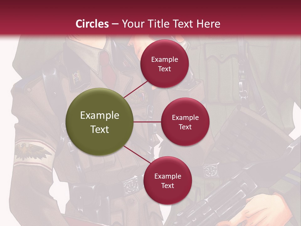 A Couple Of People In Military Uniforms Holding Guns PowerPoint Template