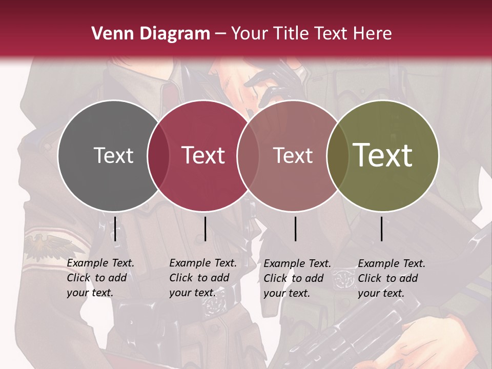 A Couple Of People In Military Uniforms Holding Guns PowerPoint Template