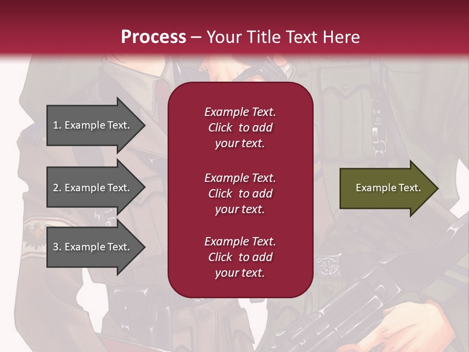 A Couple Of People In Military Uniforms Holding Guns PowerPoint Template