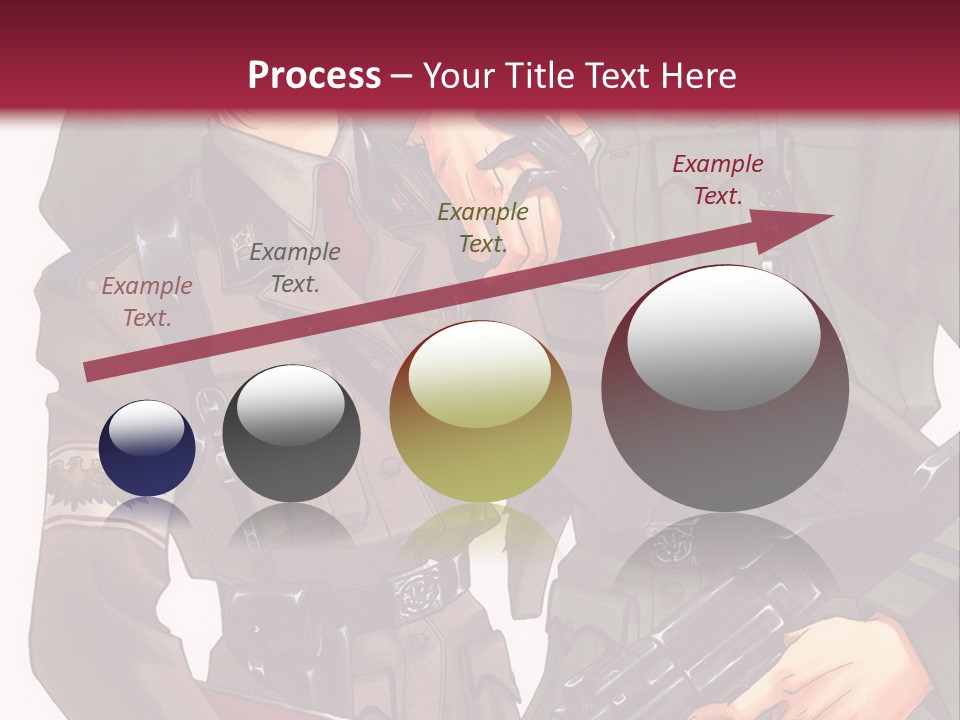 A Couple Of People In Military Uniforms Holding Guns PowerPoint Template