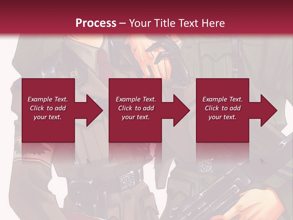 A Couple Of People In Military Uniforms Holding Guns PowerPoint Template