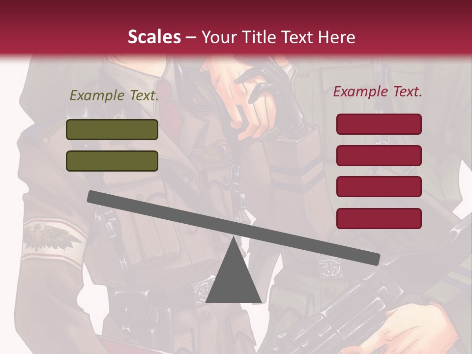 A Couple Of People In Military Uniforms Holding Guns PowerPoint Template