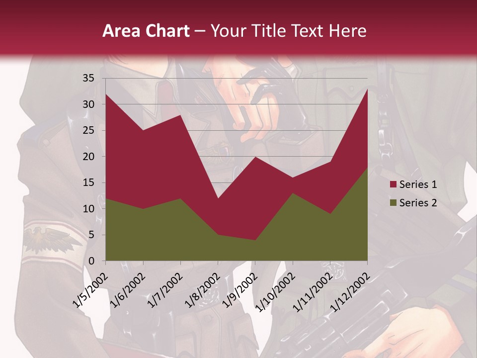 A Couple Of People In Military Uniforms Holding Guns PowerPoint Template