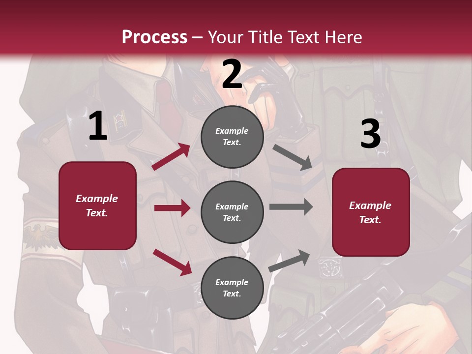 A Couple Of People In Military Uniforms Holding Guns PowerPoint Template