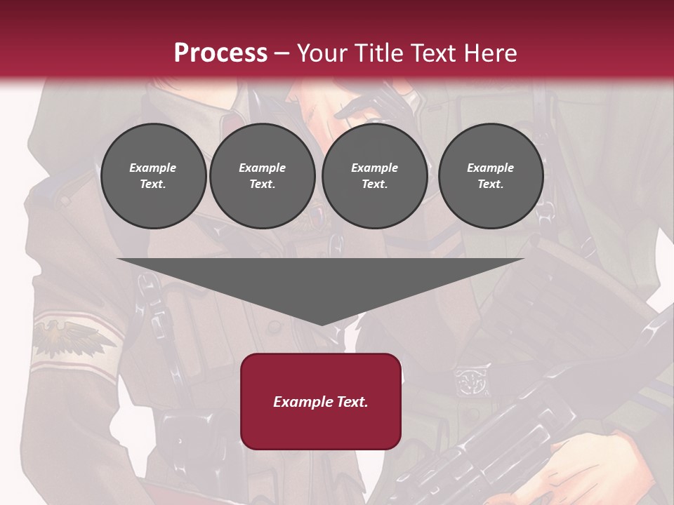 A Couple Of People In Military Uniforms Holding Guns PowerPoint Template