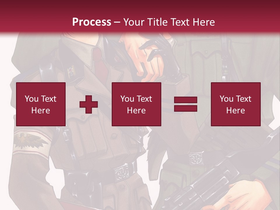 A Couple Of People In Military Uniforms Holding Guns PowerPoint Template