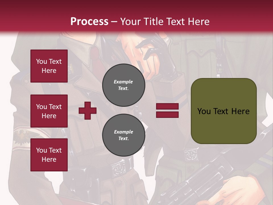 A Couple Of People In Military Uniforms Holding Guns PowerPoint Template