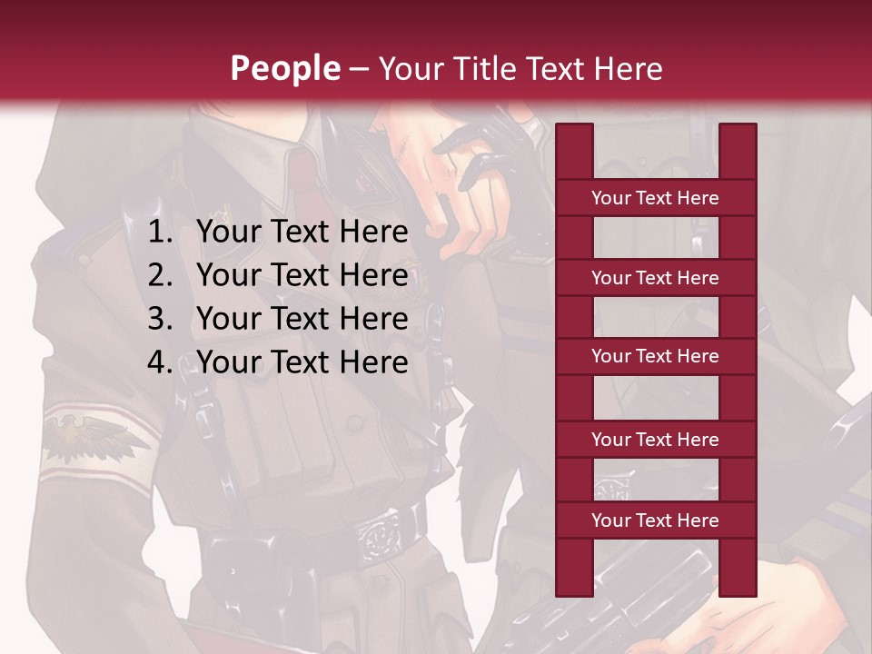 A Couple Of People In Military Uniforms Holding Guns PowerPoint Template