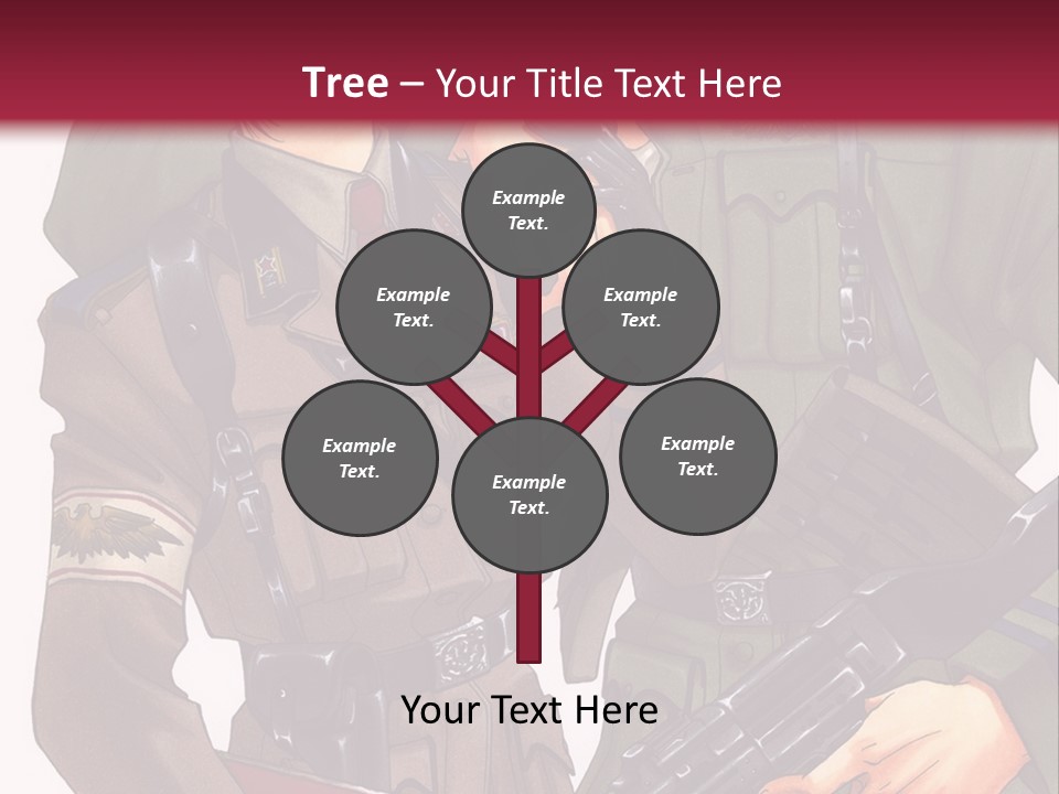 A Couple Of People In Military Uniforms Holding Guns PowerPoint Template