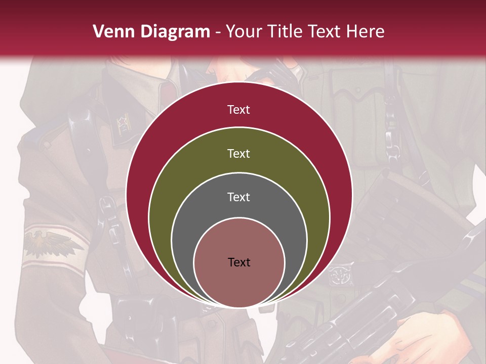 A Couple Of People In Military Uniforms Holding Guns PowerPoint Template
