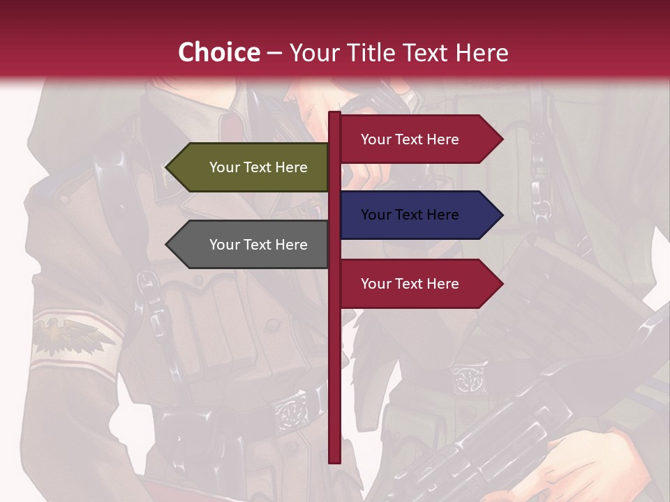 A Couple Of People In Military Uniforms Holding Guns PowerPoint Template