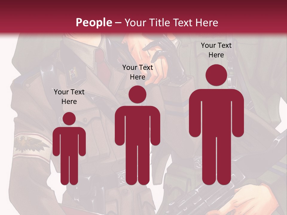 A Couple Of People In Military Uniforms Holding Guns PowerPoint Template