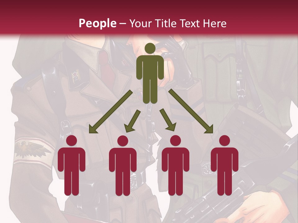 A Couple Of People In Military Uniforms Holding Guns PowerPoint Template