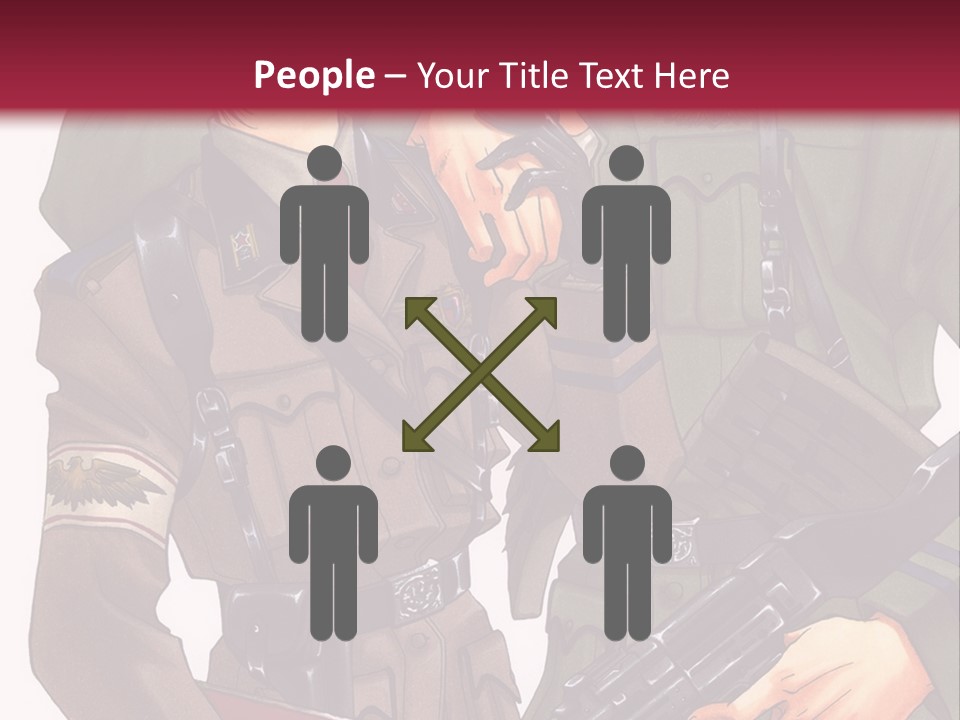 A Couple Of People In Military Uniforms Holding Guns PowerPoint Template