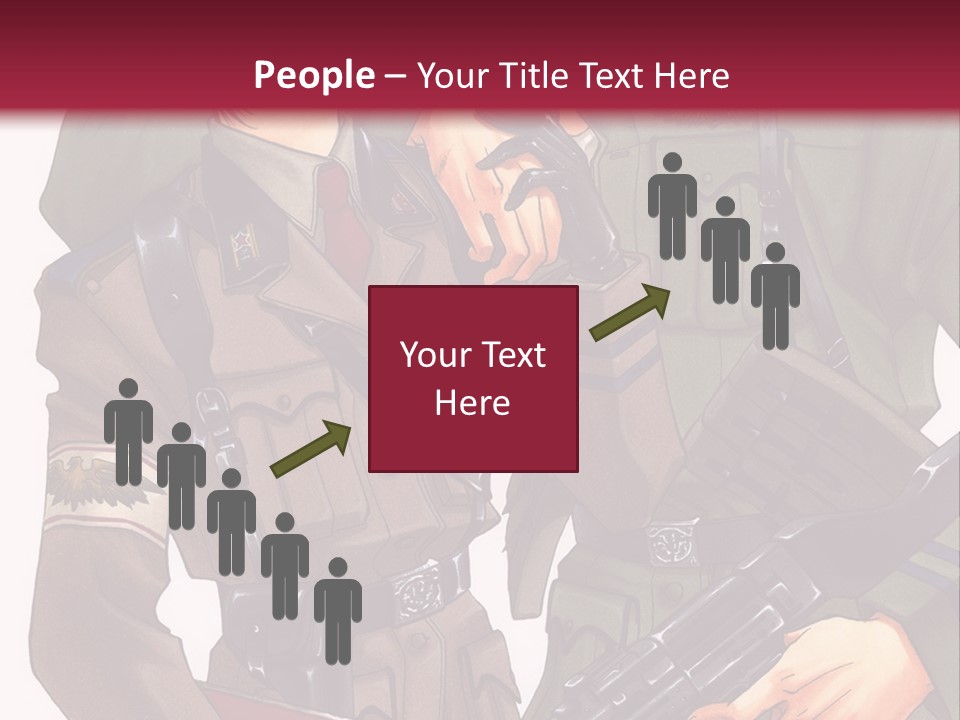 A Couple Of People In Military Uniforms Holding Guns PowerPoint Template
