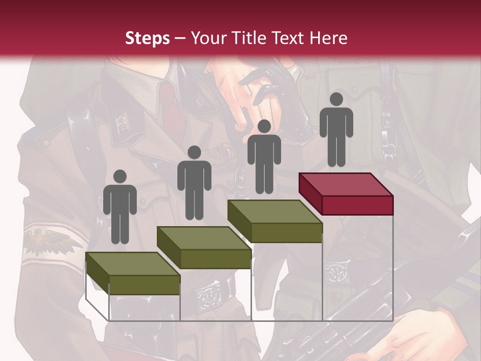 A Couple Of People In Military Uniforms Holding Guns PowerPoint Template