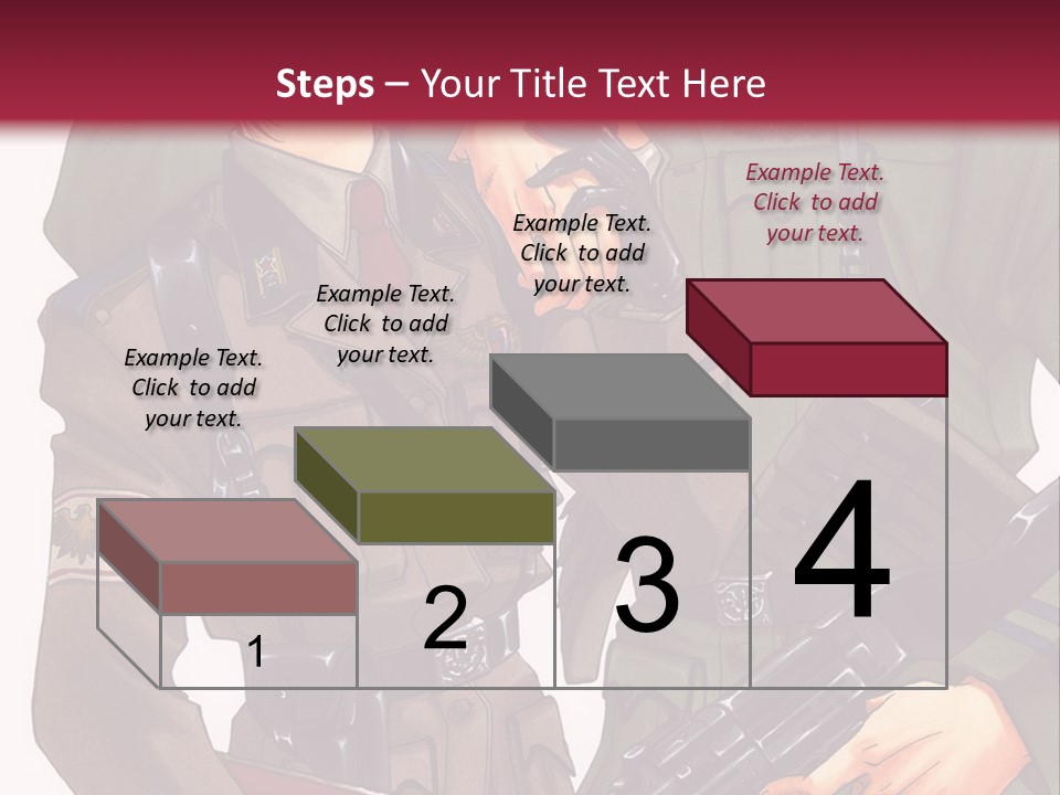 A Couple Of People In Military Uniforms Holding Guns PowerPoint Template