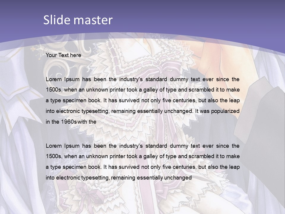 A Woman Sitting On A Chair In Front Of A Curtain PowerPoint Template