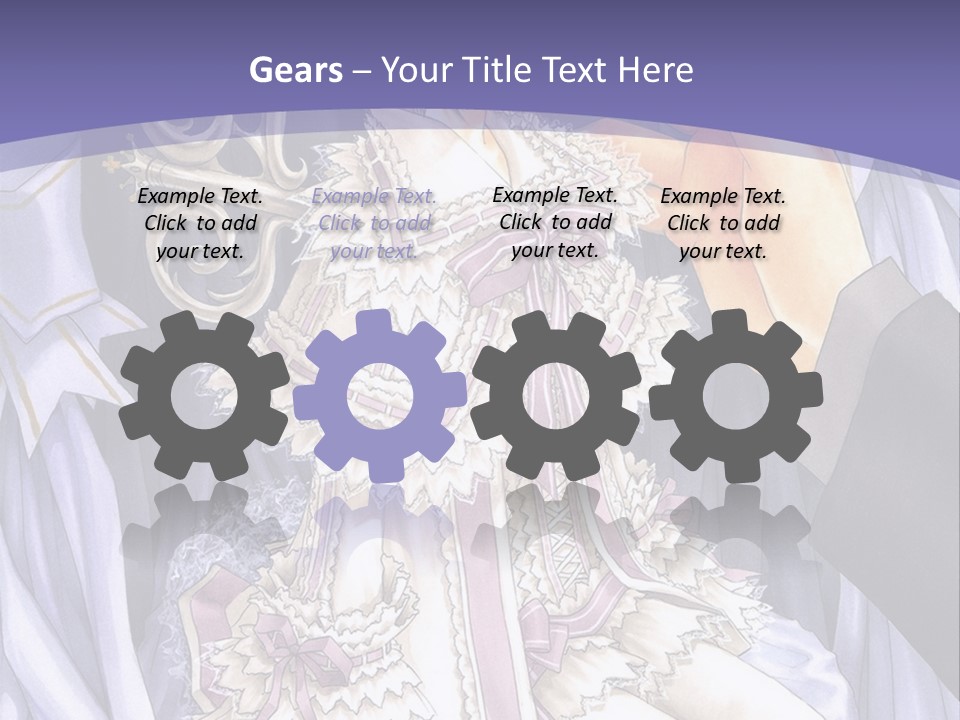 A Woman Sitting On A Chair In Front Of A Curtain PowerPoint Template