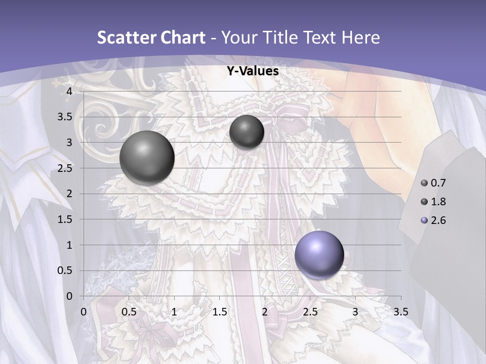 A Woman Sitting On A Chair In Front Of A Curtain PowerPoint Template