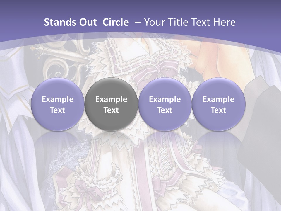 A Woman Sitting On A Chair In Front Of A Curtain PowerPoint Template