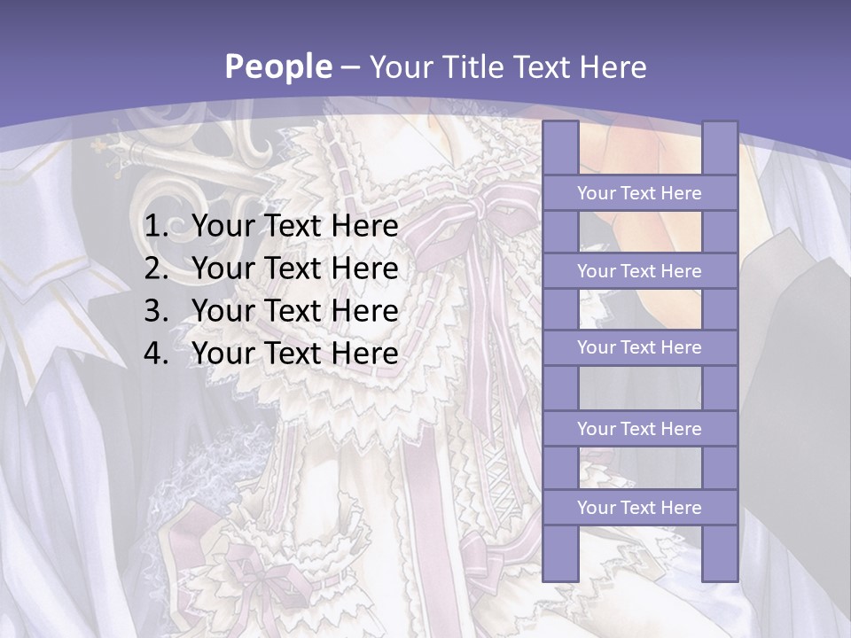 A Woman Sitting On A Chair In Front Of A Curtain PowerPoint Template