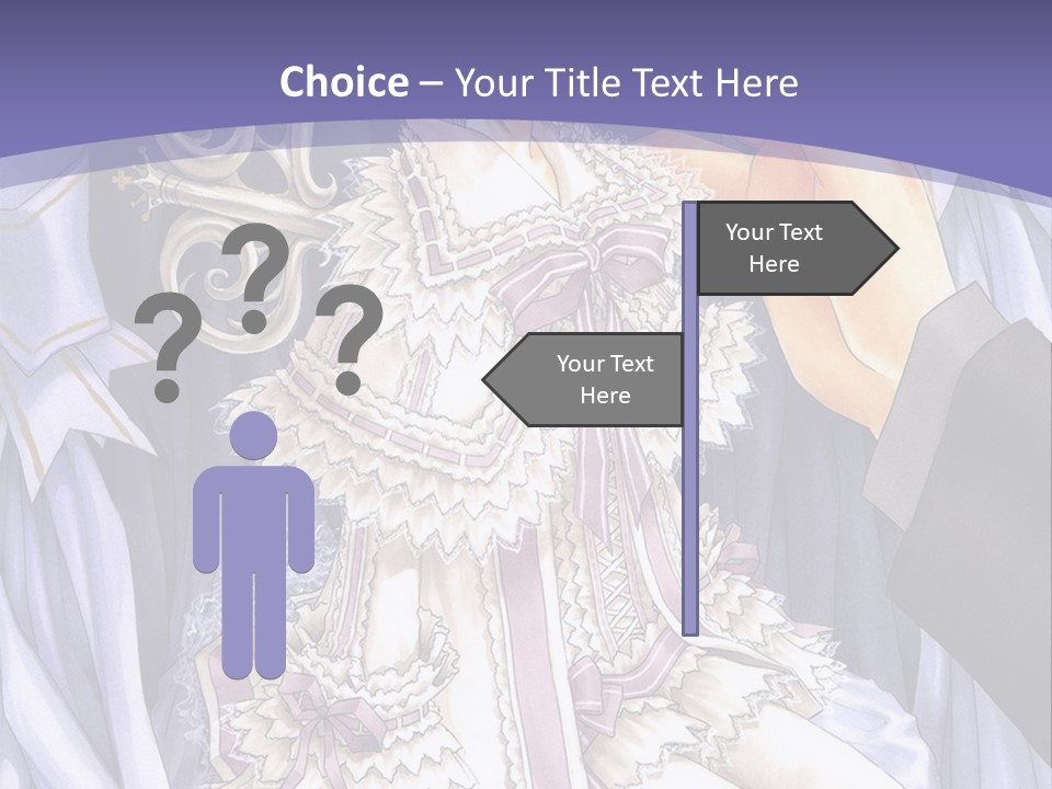 A Woman Sitting On A Chair In Front Of A Curtain PowerPoint Template