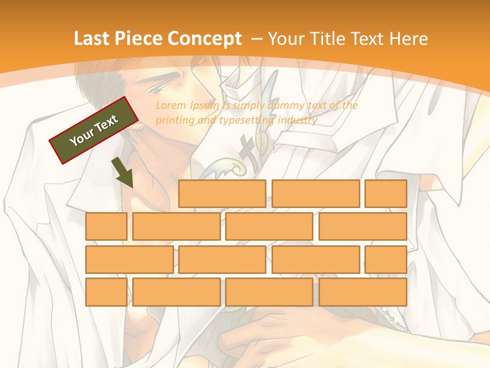 A Couple Of People Sitting Next To Each Other PowerPoint Template