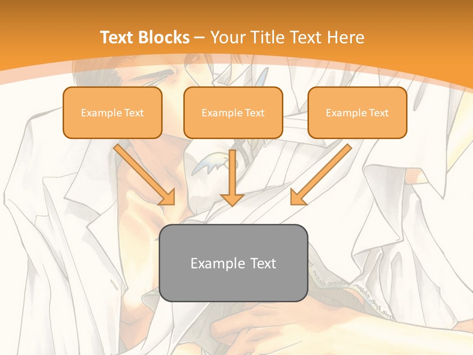 A Couple Of People Sitting Next To Each Other PowerPoint Template