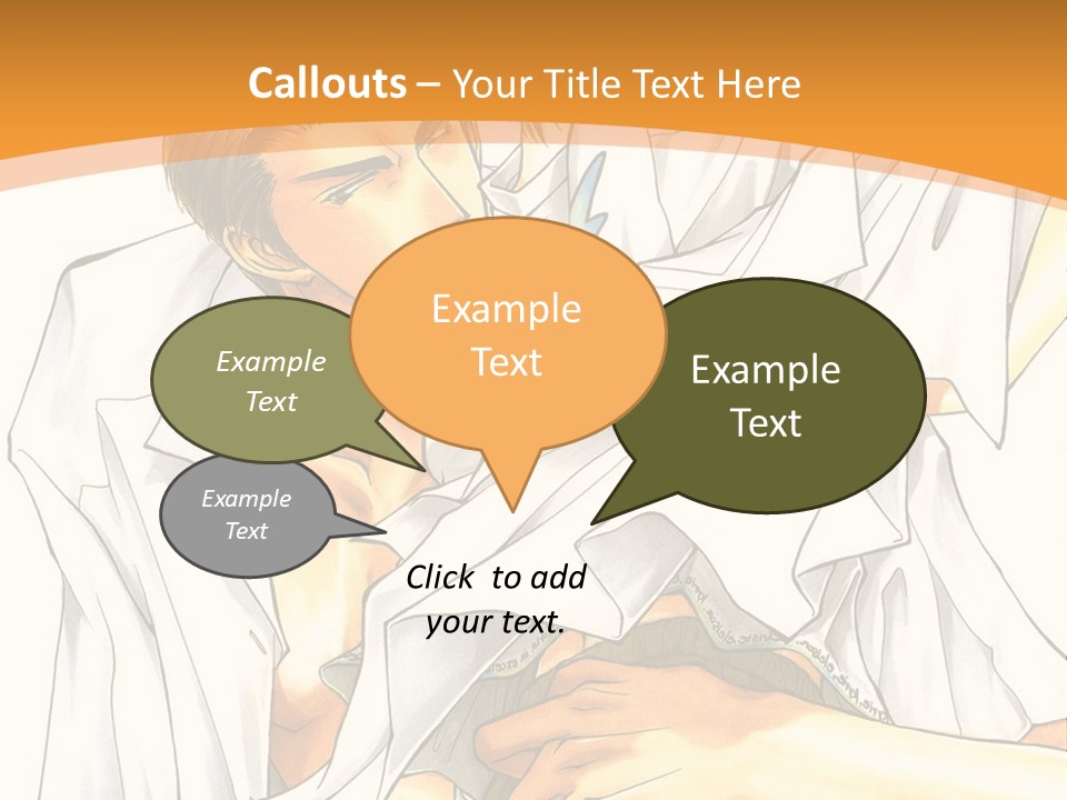 A Couple Of People Sitting Next To Each Other PowerPoint Template