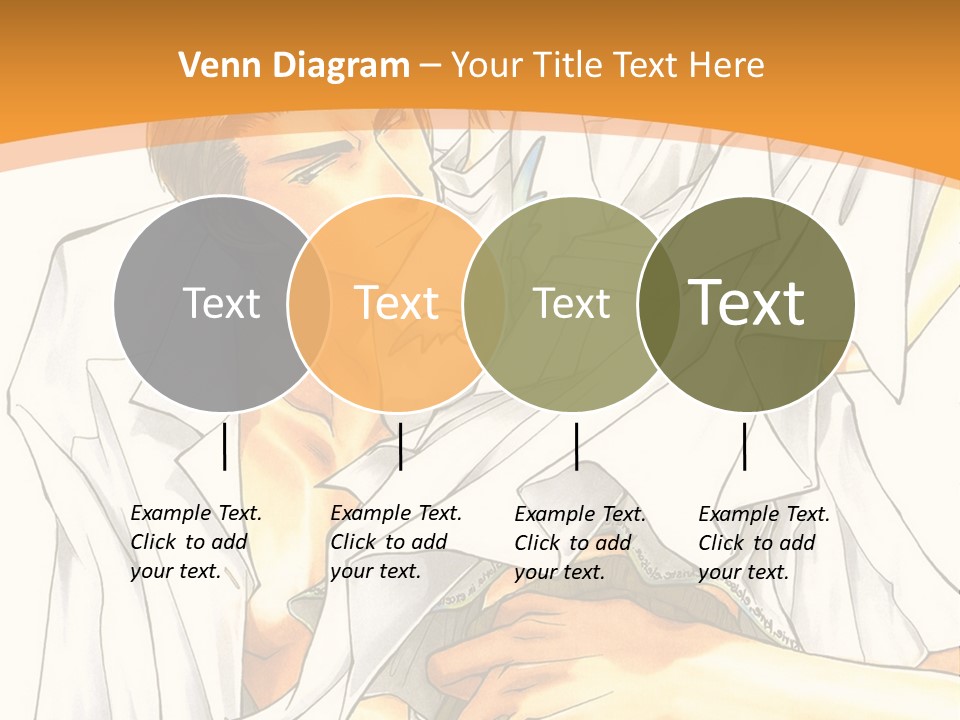 A Couple Of People Sitting Next To Each Other PowerPoint Template