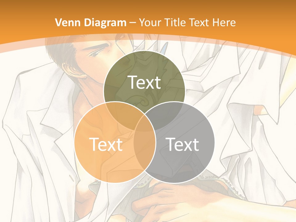 A Couple Of People Sitting Next To Each Other PowerPoint Template