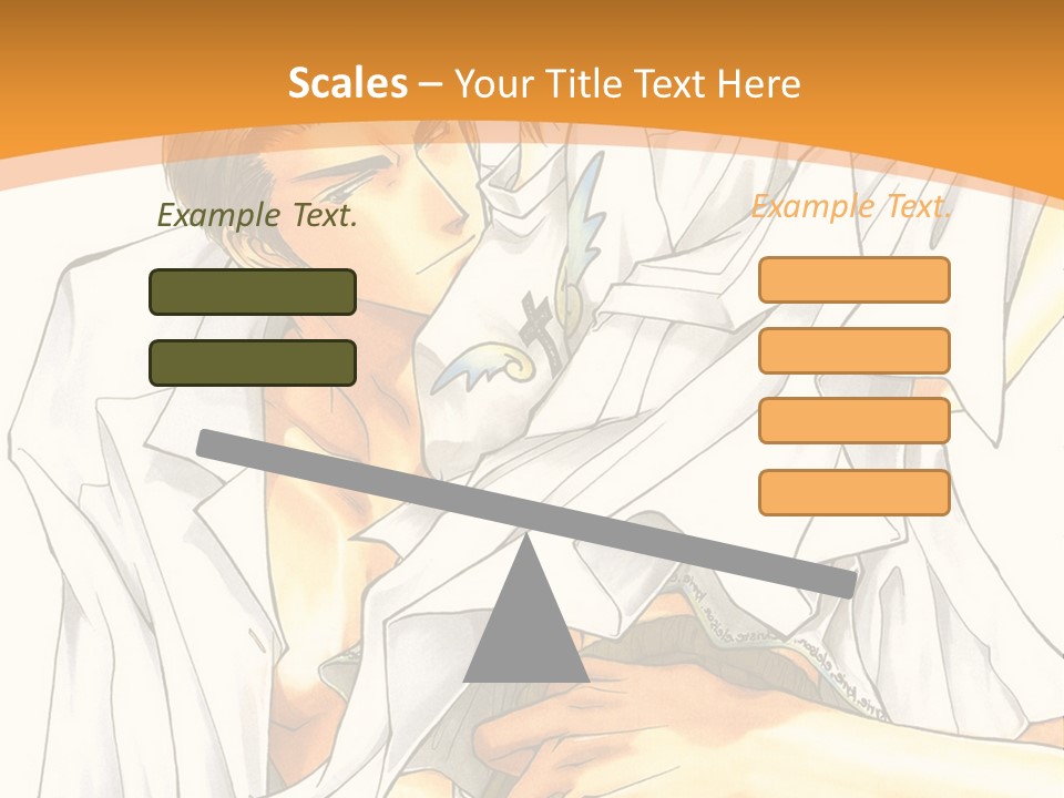 A Couple Of People Sitting Next To Each Other PowerPoint Template