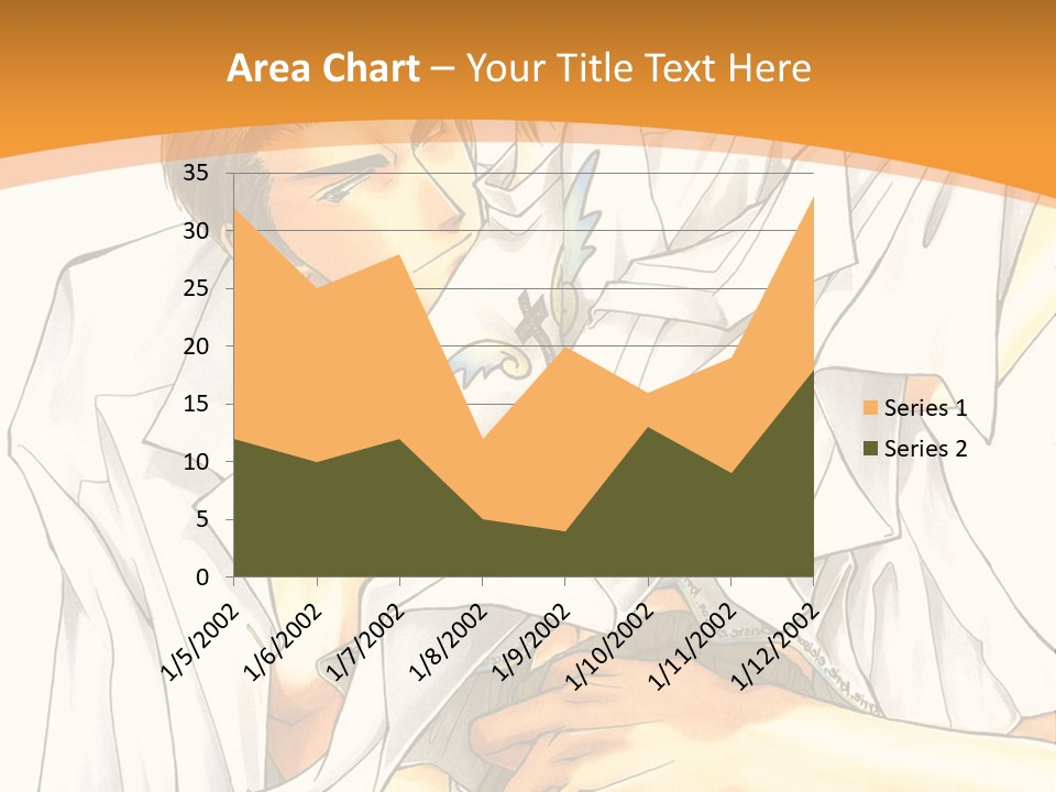A Couple Of People Sitting Next To Each Other PowerPoint Template