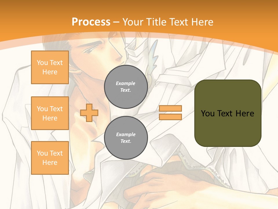 A Couple Of People Sitting Next To Each Other PowerPoint Template