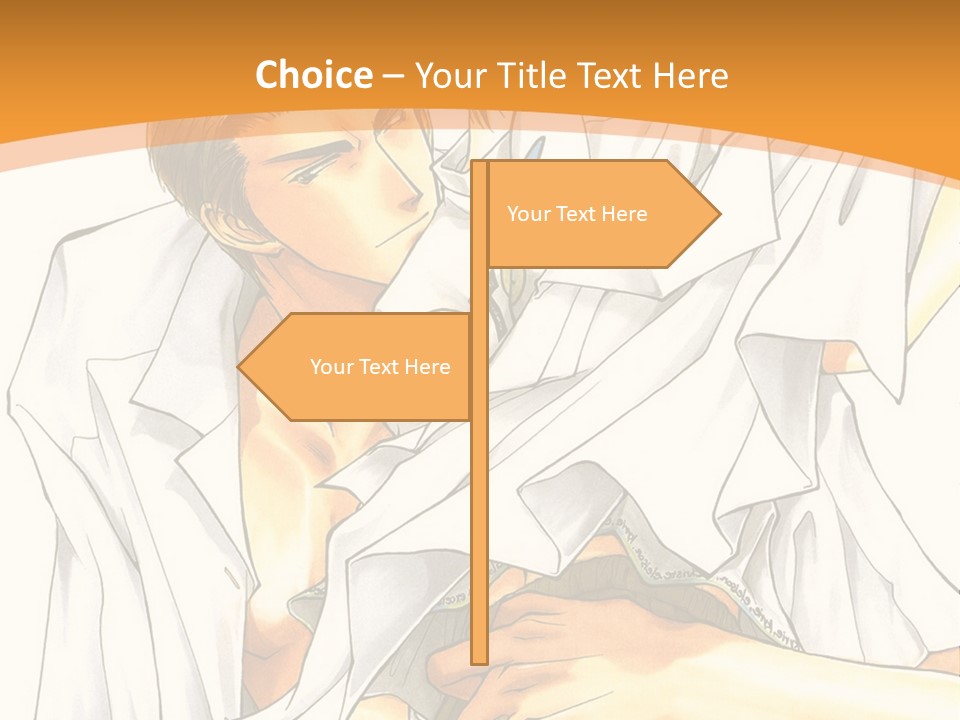 A Couple Of People Sitting Next To Each Other PowerPoint Template