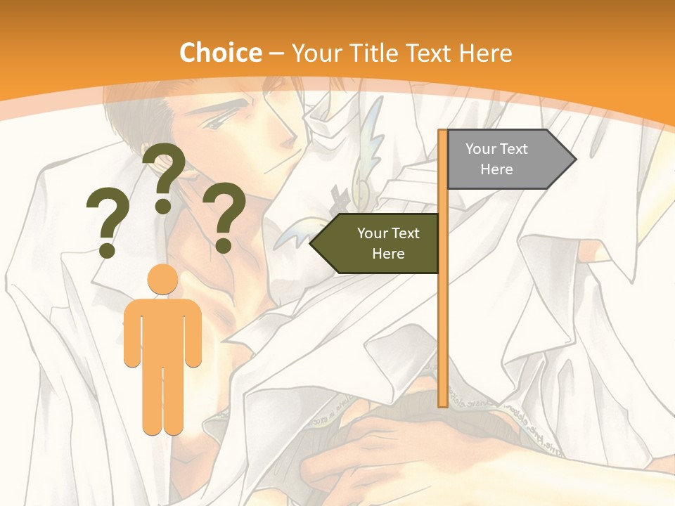 A Couple Of People Sitting Next To Each Other PowerPoint Template